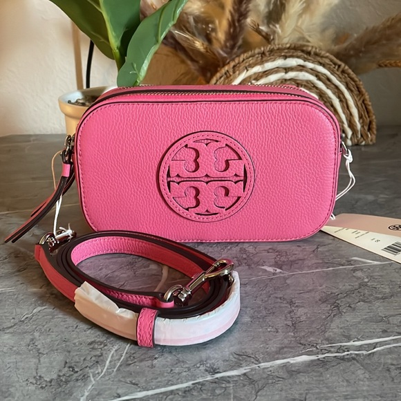 NWT , tory burch mini miller crossbody. Bag 145667 pink love - Picture 3 of 16